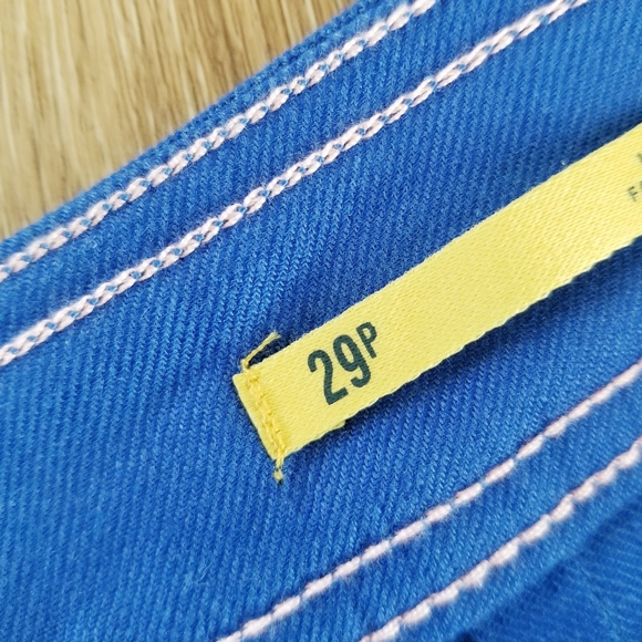 Maeve Anthropologie NWT The Ettie High-Rise Crop Wide-Leg Flare Pants Blue sz 29 - Picture 13 of 16